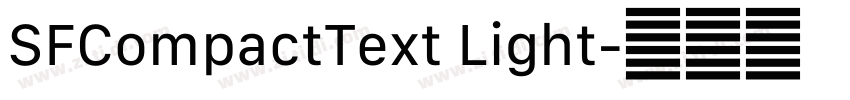 SFCompactText Light字体转换 SFCompactText Light字体转换
